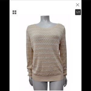 Sparrow Gold Sparkle Sweater Large